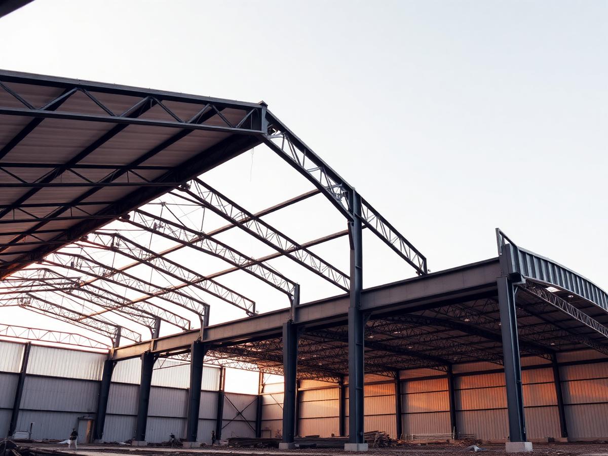 Hangar industriel métallique de 2 400 m²