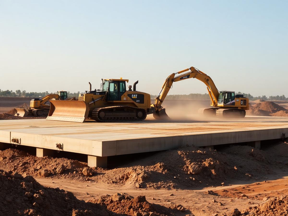 Plateforme logistique — terrassement